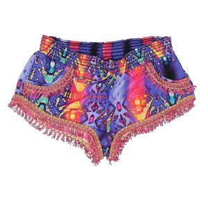 PilyQ Swimwear Tribal Fire Sassy Short Sz XS/S